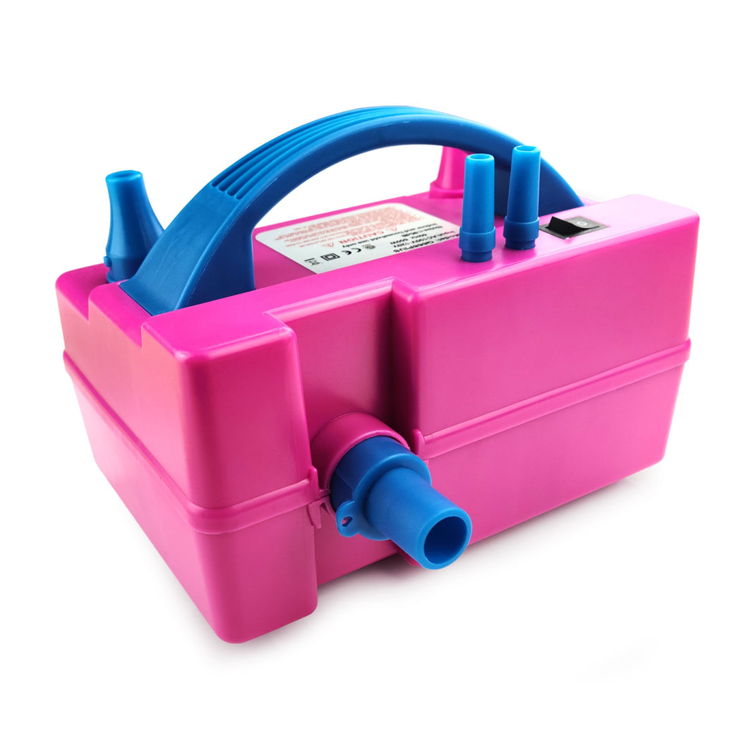 Portable Electric Balloon Pump with Dual Nozzles and Dual