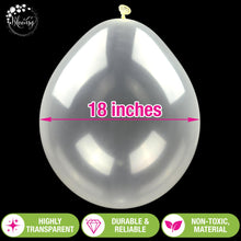 Load image into Gallery viewer, Bloonsy Pro-Grade 18-Inch Clear Latex Balloons (Pack of 10) - Extra-Wide Neck,  Balloons For Balloon Stuffing Machine