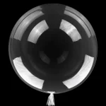 Bloonsy 24 Inch Clear Bobo Balloons (Pack of 10) - Extra-Wide Neck, Balloons For Balloon Stuffing Machine
