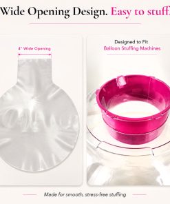 Alternative view of Bloonsy 24 Inch Clear Bobo Stuffing Balloons (Pack of 10)